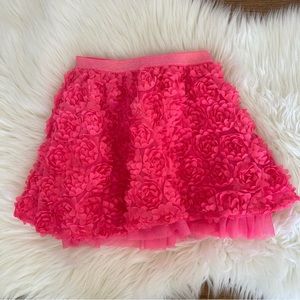 The Children’s Place Hot Pink Layered Flared Skirt Girl Size 5-6